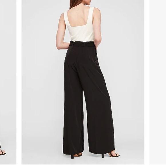 😍Express Belted Wide Leg Paperbag Jumpsuit - Picture 3 of 9